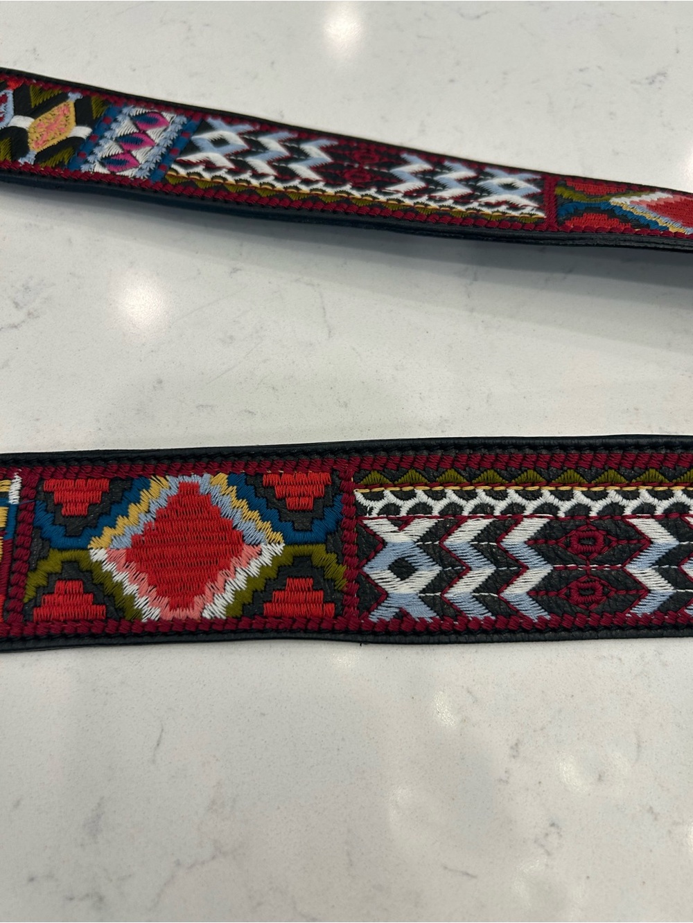Johnny Was Black Crossbody with Multicolor Embroidered Strap - Picture 14 of 16